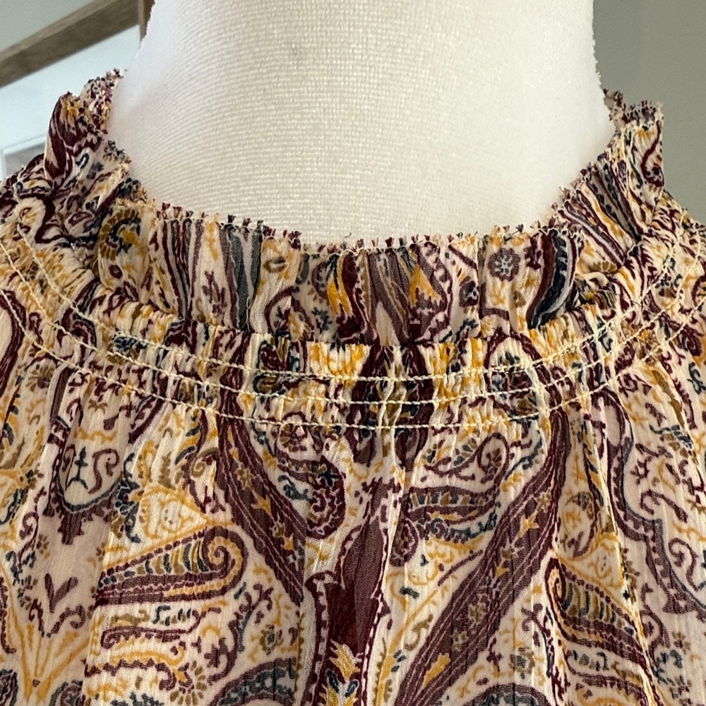 Elegant Banana Republic Paisley Print Dress size S - Picture 7 of 8